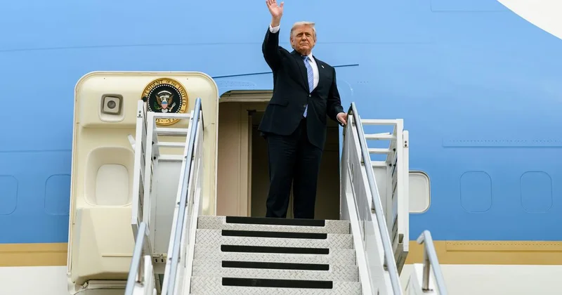 Trump tan ABD dönüşünde olağanüstü önlem, Çin e ait ne varsa çöpe atıldı