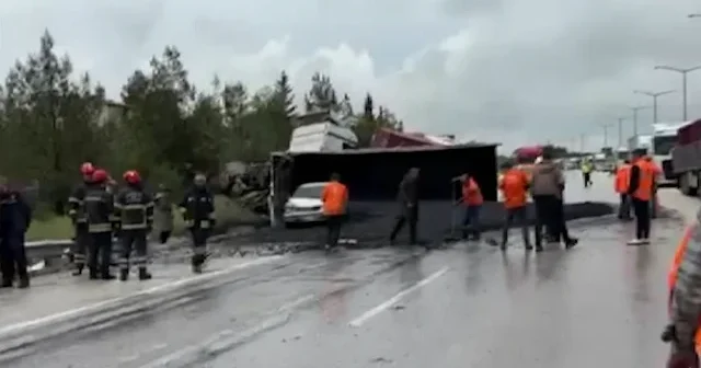 Gaziantep’te zincirleme kaza: TAG Otoyolu’nda trafik aksadı VİDEO İZLE
