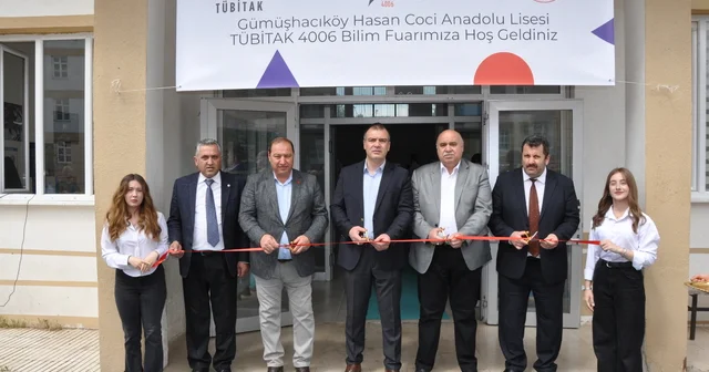Gümüşhacıköy Hasan Coci Anadolu Lisesi nde TÜBİTAK 4006 Bilim Fuarı açıldı Amasya Haberleri