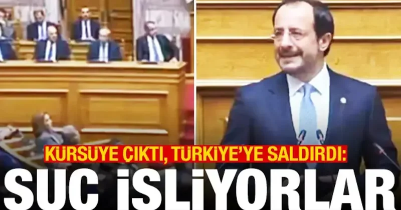 Hristodulidis kürsüden Türkiye ye saldırdı! AB ye harekete geçin çağrısı