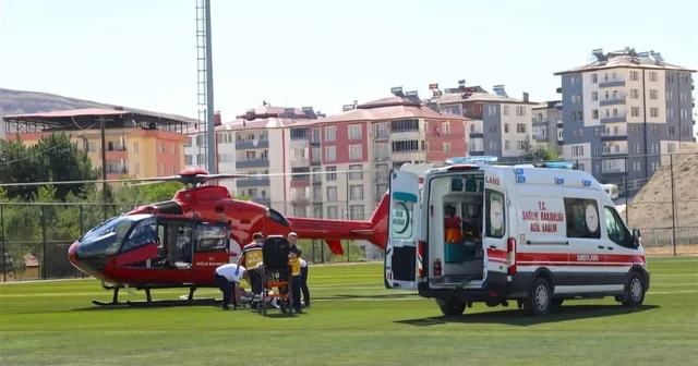 Malatya da hava ambulansı 76 yaşındaki hasta için havalandı Malatya Haberleri