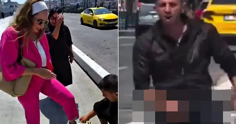 İstanbul da turistle tartışırken hayasız hareketlerde bulunanlar gözaltında