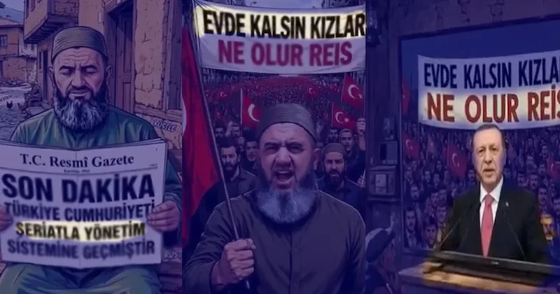 Kızılay kimliği ile şeriat propagandası: Erdoğan a çağrı yaptılar Evde kalsın kızlar Sözcü Gazetesi