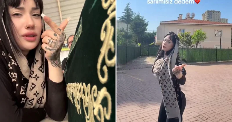 Bu kadarına da pes! Dedesinin cenazesinde TikTok çekip kombinini gösterdi