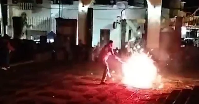 Meksika da kutlamalar faciaya döndü: Kilise yakınında gaz tankları bomba gibi patladı VİDEO İZLE
