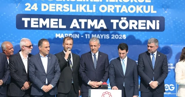 Nusaybin de 100 yataklı öğretmenevi ve 24 derslikli kompleksi temeli atıldı Mardin Haberleri