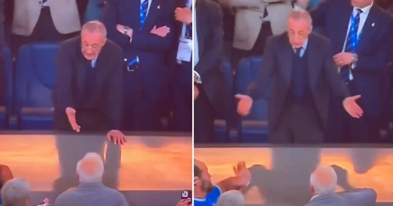 Real Madrid Başkanı Florentino Perez e olay pankart! Ortalık bir anda karıştı
