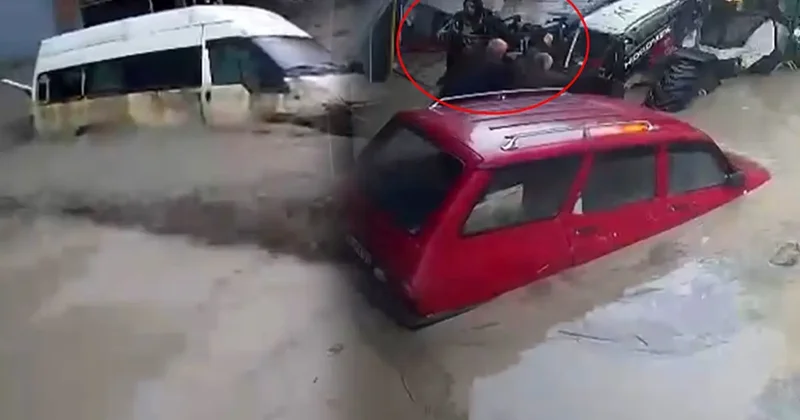 Samsun’da can pazarı yaşandı: Araçlar sürüklendi, dehşet anları kameraya yansıdı!