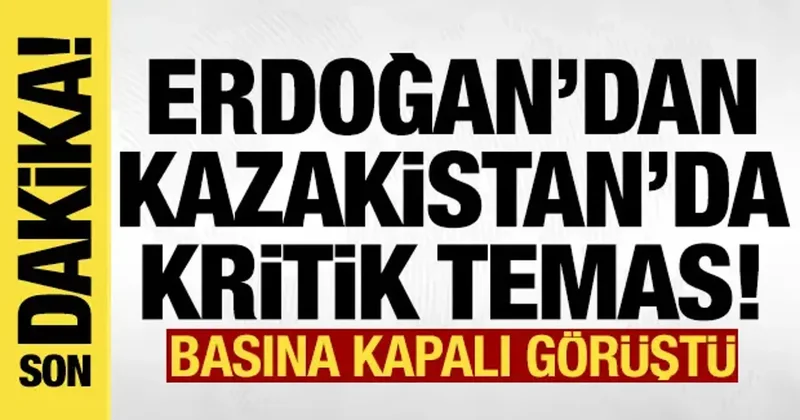 Son dakika: Erdoğan, Mirziyoyev ile görüştü!