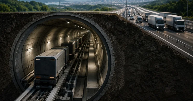 Yer altına 500 kilometrelik dev hat kuracaklar: 25 bin kamyonun görevini tek bir sistem üstlenecek Sözcü Gazetesi