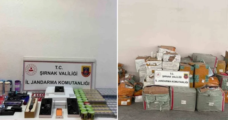 Şırnak’ta dev kaçakçılık operasyonu: 77 milyon liralık kaçak ürün ele geçirildi Şırnak Haberleri