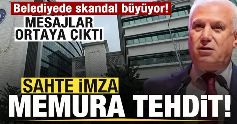 Belediyede skandal büyüyor! Sahte imza memura tehdit