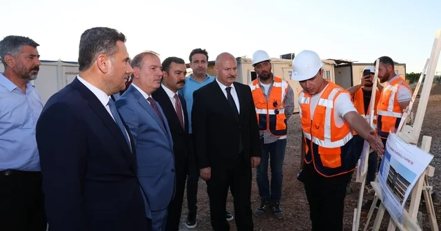 Kahta da kamu yatırımları yerinde incelendi Adıyaman Haberleri