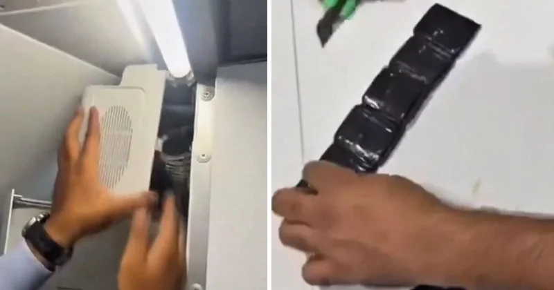 Uçak tuvaletinden 380 bin dolarlık altın çıktı