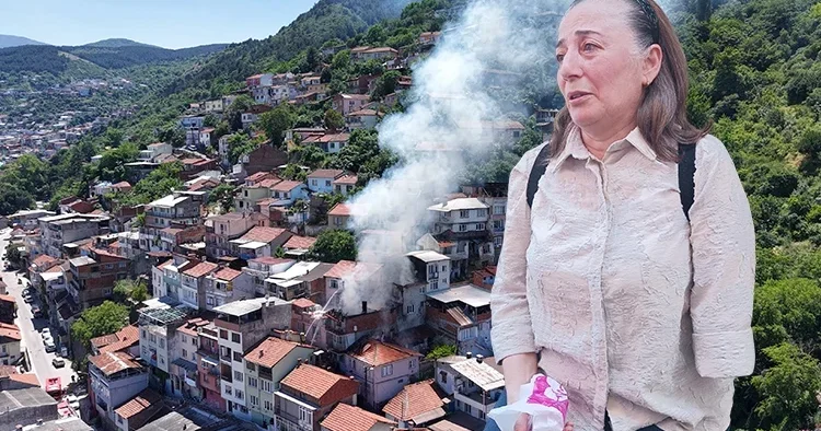 Bursa’da acı olay! Talihsiz kadın depremde kolunu, yangında evini kaybetti