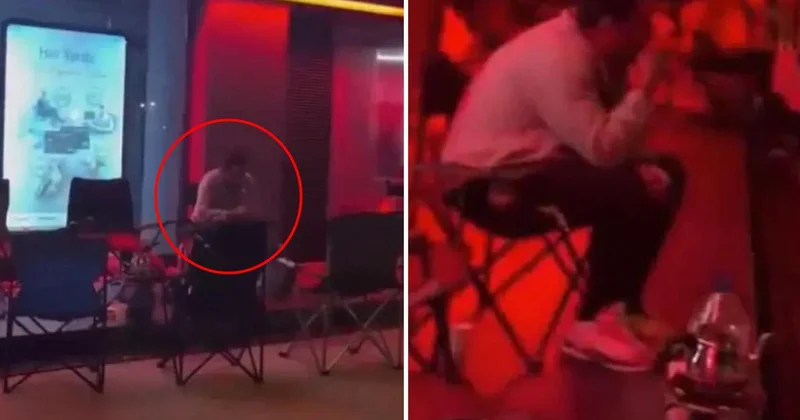 Bakan Kurum Bugün başladı dedi, sandalyesini alan bankanın önüne koştu