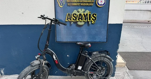 İskenderun da elektrikli bisiklet çalan hırsızlar yakalandı Hatay Haberleri