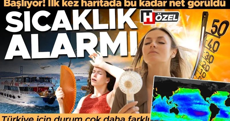 İlk kez haritada bu kadar net görüldü: Sıcaklık alarmı! Türkiye için durum çok daha farklı