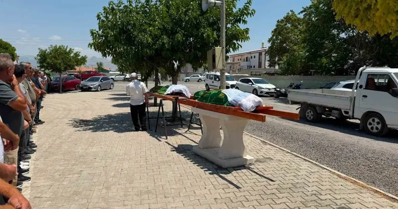 Cinayete kurban giden anne ve kızına acı veda