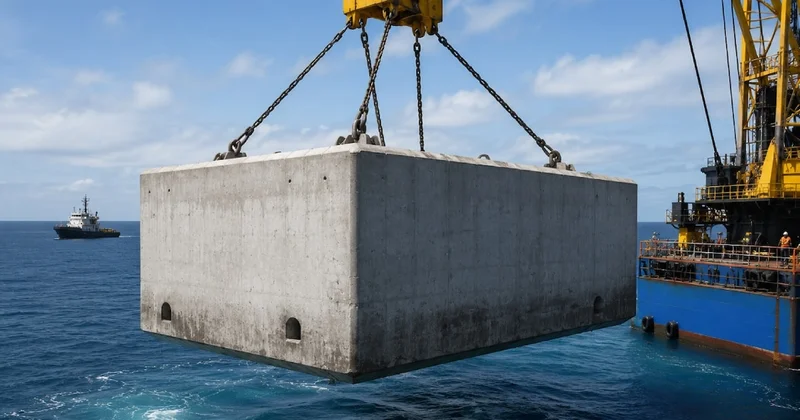 6 tonluk beton blokları tek tek denizin dibine bırakıyorlar Sözcü Gazetesi