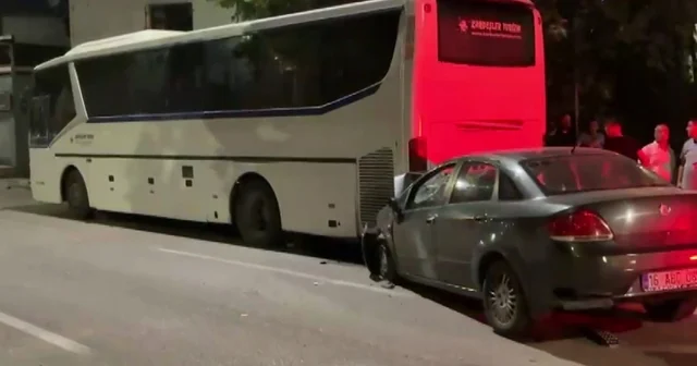 Alkollü sürücü önce duvara sonra otobüse çarptı: 2 ağır yaralı Bursa Haberleri Habertürk Yerel Haberler