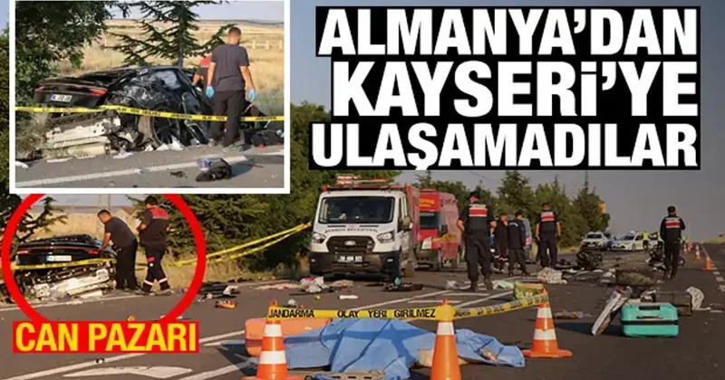 Almanya dan Kayseri ye ulaşamadılar! Nevşehir de bir aileyi yok eden kaza