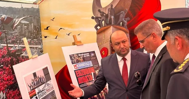 Genç iletişimciler 15 Temmuz ruhunu manşetlere taşıdı Erzurum da duygu dolu sergi; Öğrencilerin 15 Temmuz manşetleri gururlandırdı Erzurum Haberleri Habertürk Yerel Haberler