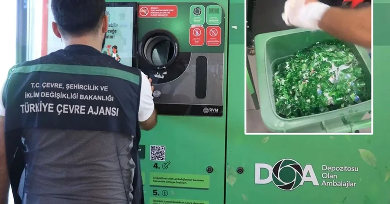 Depozito iade makinesinin içi ilk kez görüntülendi: Şişeler içeride böyle ayrıştırılıyor