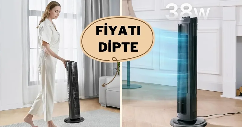 Yazın en akıllı yatırımı! Pelonis kule fan yarı fiyatına düştü