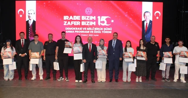 Aydın da 15 Temmuz temalı yarışmaların Türkiye ödül töreni gerçekleştirildi Aydın Haberleri Habertürk Yerel Haberler