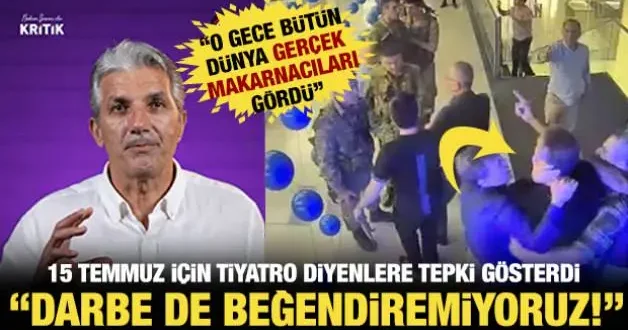 Gazeteci Nedim Şener den 15 Temmuz için kontrollü darbe diyenlere sert tepki