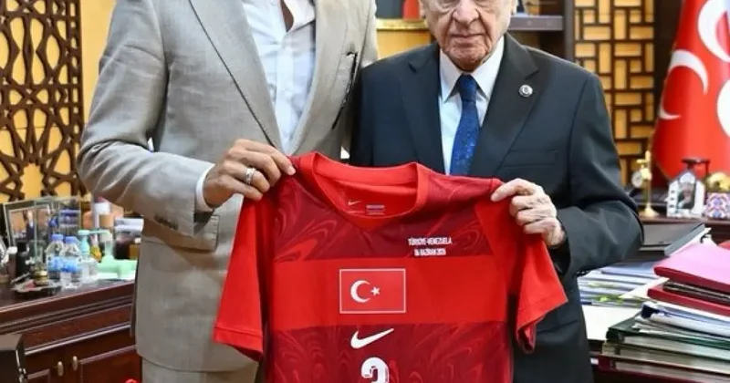 Merih Demiral dan Devlet Bahçeli ve Bakan Çiftçi yi ziyaret etti