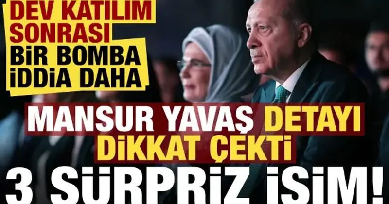 Dev katılımın ardından bomba iddia! Mansur Yavaş detayı dikkat çekti: 3 sürpriz isim...
