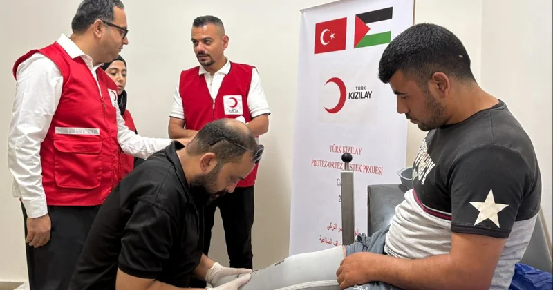 Türk Kızılay Gazze de protez destek projesi başlattı