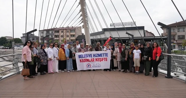 Düzce Belediyesi hizmette, kadınlar keşifte Düzce nin projelerini kadınlar yerinde inceledi Düzce Haberleri Habertürk Yerel Haberler