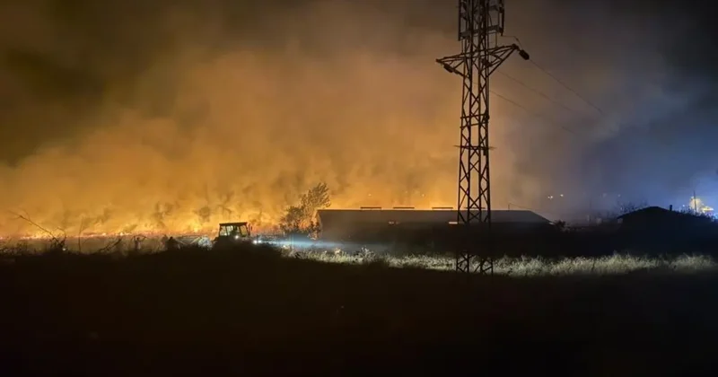 Çanakkale’de otluk alanda çıkan yangın söndürüldü
