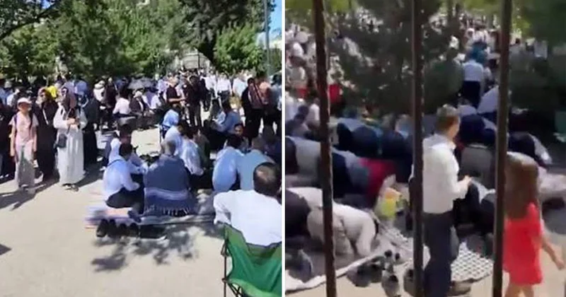 Alihan Kuriş Ankara ya getirildi, Süleymancılar destek için Başkent Millet Bahçesi nde toplandı