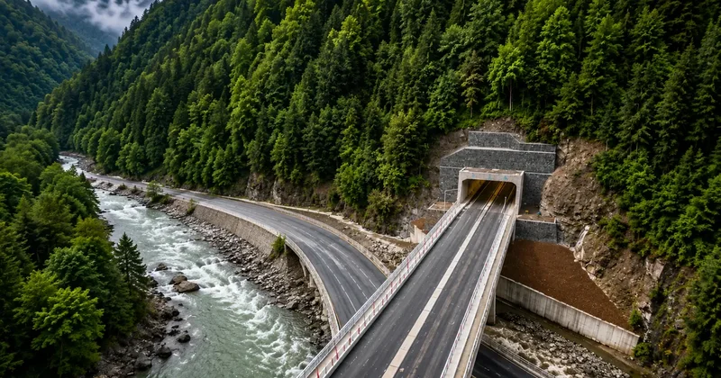 Karadeniz yolu 20 dakika kısalıyor! Bakan Uraloğlu Çamlıhemşin Tünelli için tarih verdi