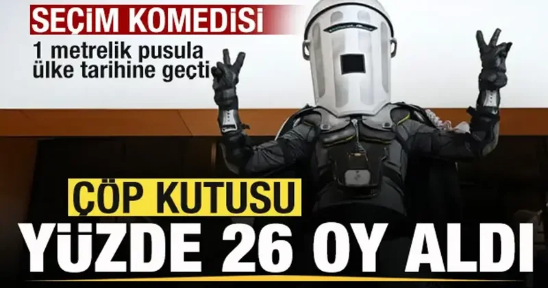 Ülke tarihine geçen seçim! Oy pusulası 1 metreye ulaştı! Çöp Kutusu yüzde 26 oy aldı!
