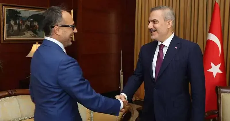 Bakan Fidan, TÜRKPA Genel Sekreteri Hasan ı kabul etti