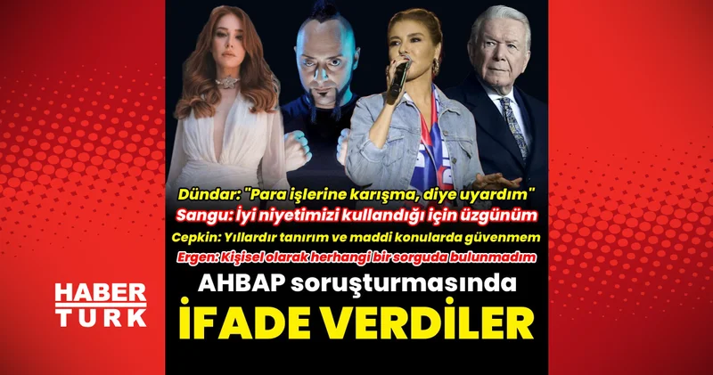 Son dakika haberler: AHBAP soruşturmasında Hayko Cepkin, Gülben Ergen, Elçin Sangu ve Uğur Dündar, bilirkişi olarak ifade verdi Son dakika haberleri