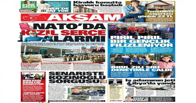 NATO da kızıl serçe alarmı! İspanyol subay görevden alındı 15 Eylül 2026 gazete manşetleri