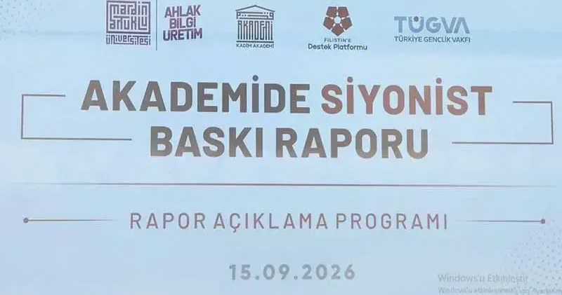 TÜGVA’da ‘Akademide Siyonist Baskı Raporu’ açıklandı