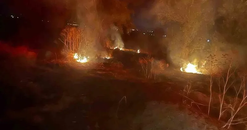 Şuhut’ta arazi yangını korkuttu