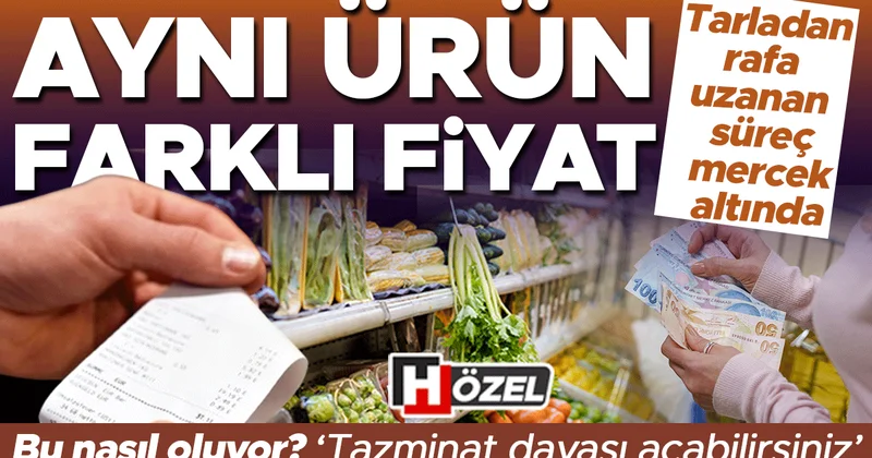 Tarladan markete fiyat oyununa dev operasyon! Aynı ürün nasıl farklı fiyata satılabiliyor? ‘Tazminat davası bile açabilirsiniz’