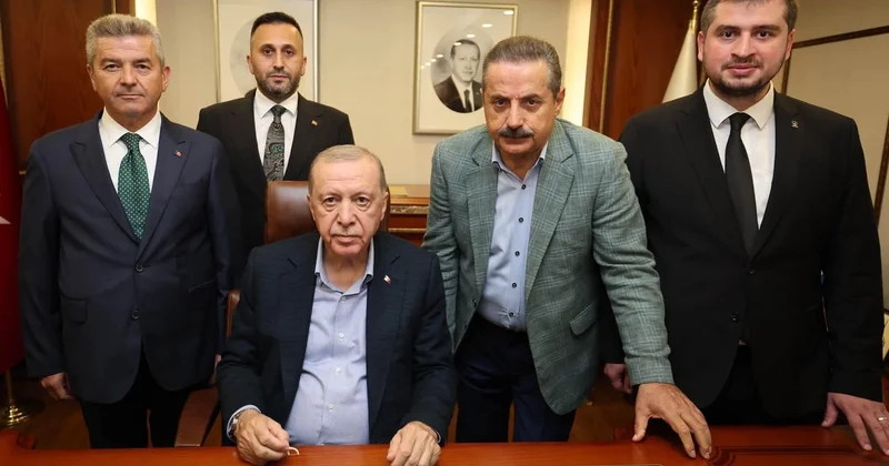Faruk Çelik, Cumhurbaşkanı Erdoğan ile Rize de görüştü