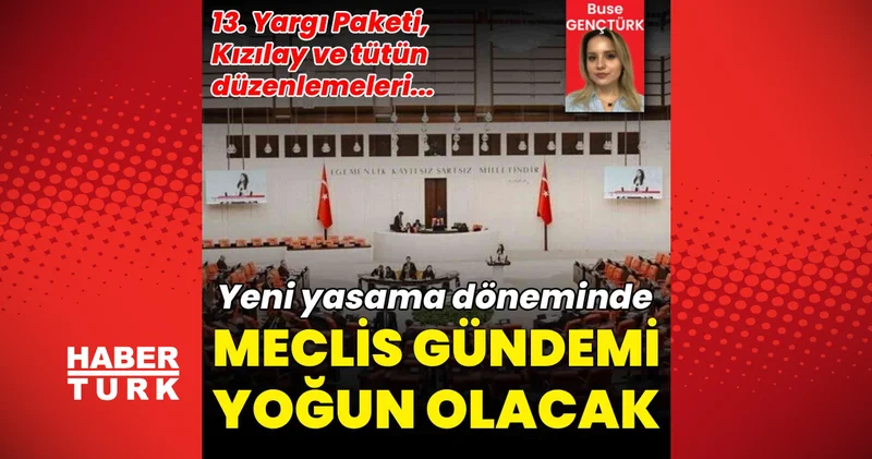 Son dakika haberler: Yeni yasama döneminde Meclis takvimi: Türk Kızılay ına ve tütüne yönelik düzenleme, 13. Yargı Paketi gündemde Son dakika haberleri