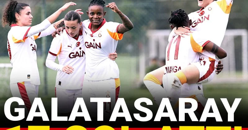 Galatasaray rakibine 17 gol attı