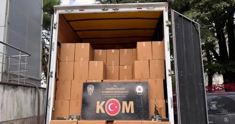 Sakarya da makaron operasyonu: 3 milyon 250 bin kaçak ürüne el koyuldu