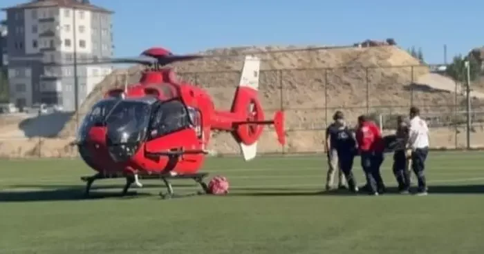 Darende’de 88 yaşındaki hasta, helikopterle Malatya’ya sevk edildi